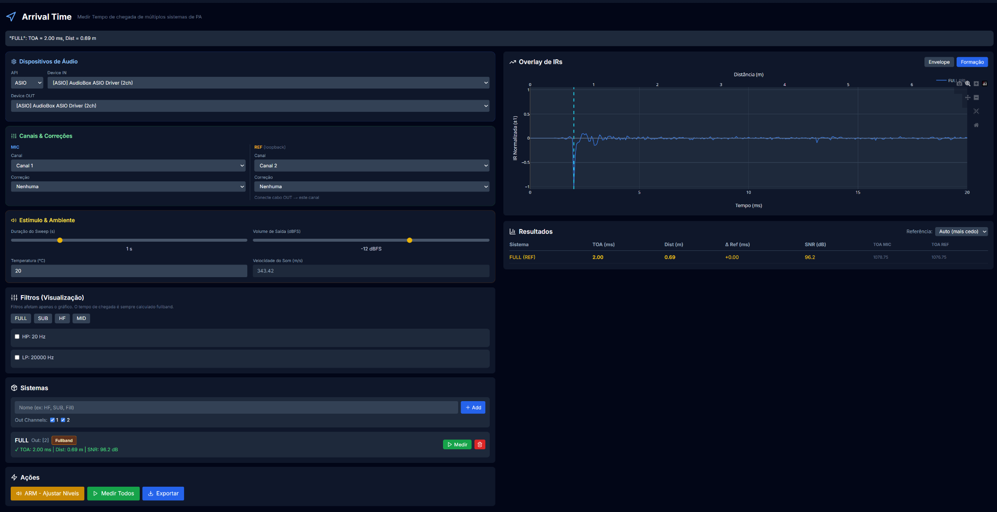 Arrival Time — Acquisition Agent